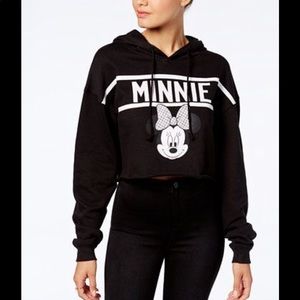 Crop top hoodie - minnie mouse